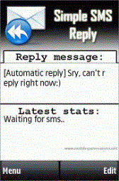 game pic for iMPs Simple SMS Reply S60 5th  Symbian^3